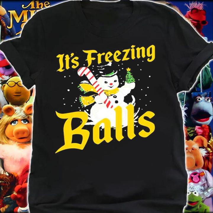 Snowman It's Freezing Balls Shirt t-shirt shirt
