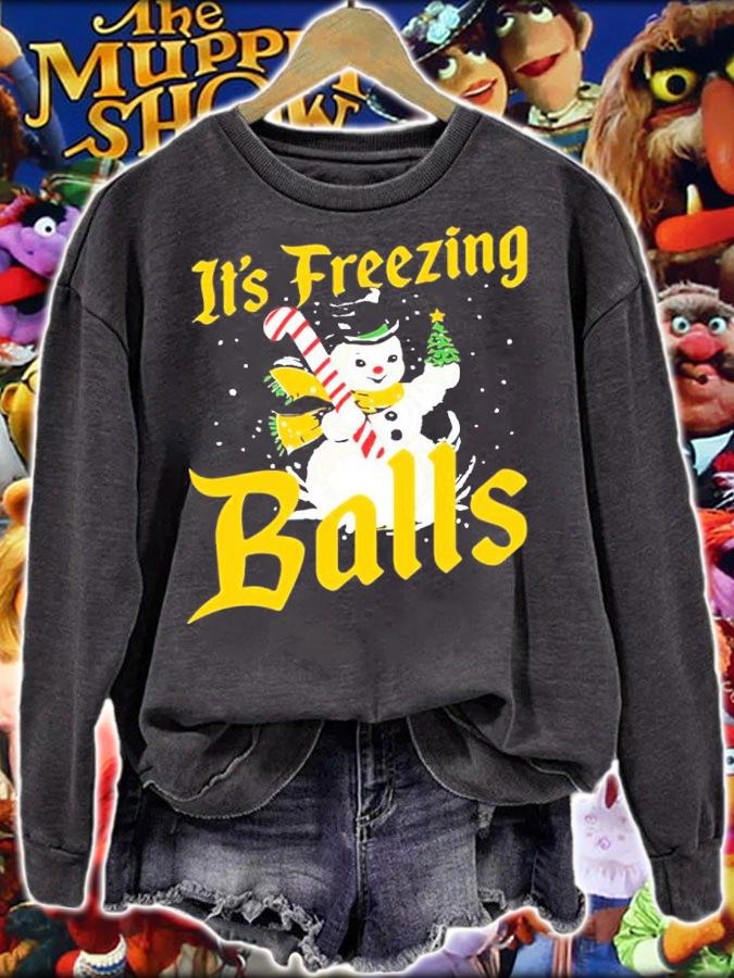 Snowman It's Freezing Balls Shirt t-shirt sweatshirt