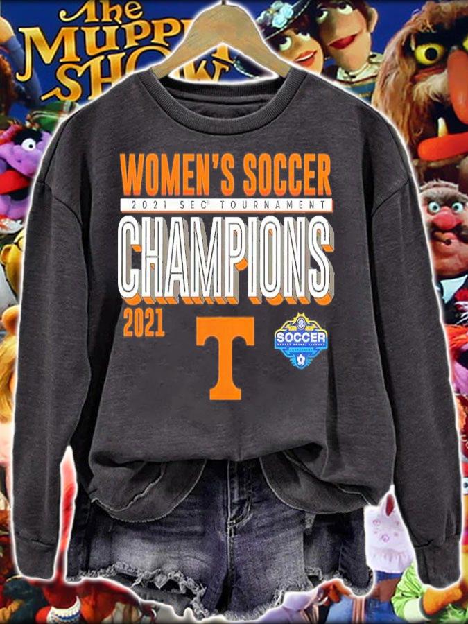 Tennessee Volunteers 2021 SEC Women's Soccer Champions Locker Room Shirt t-shirt sweatshirt