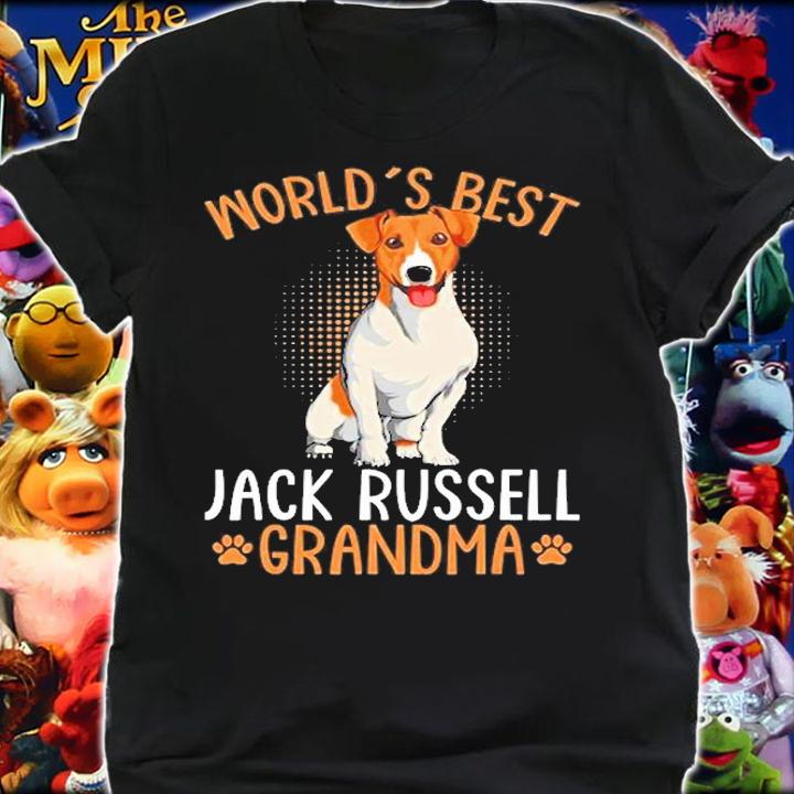 Worlds Best Jack Russell Terrier Grandma Dog Owner Women T-Shirt t-shirt