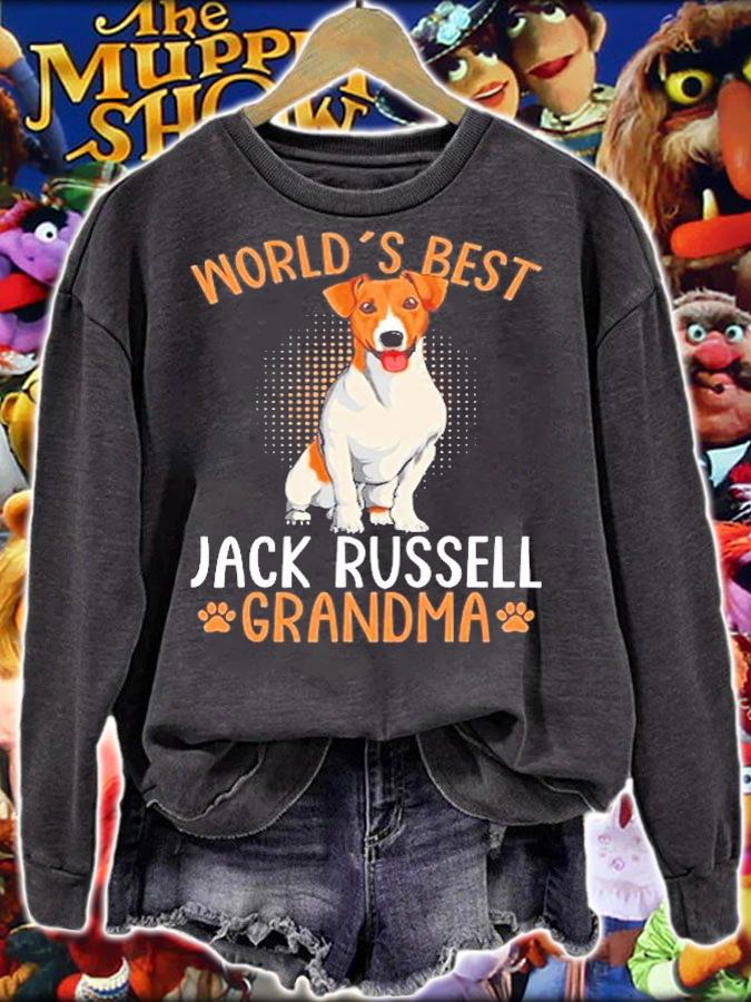 Worlds Best Jack Russell Terrier Grandma Dog Owner Women T-Shirt t-shirt
