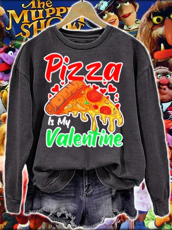 Funny Valentines Day Shirt Pizza Is My Valentine T-Shirt t-shirt sweatshirt