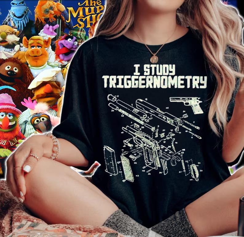I study triggernometry gun T-shirt t-shirt