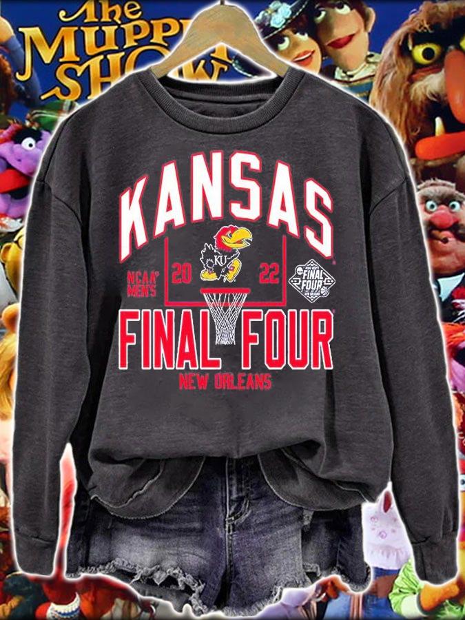 Kansas Jayhawks Final Four New Orleans 2022 NCAA Men's Basketball T-Shirt t-shirt sweatshirt