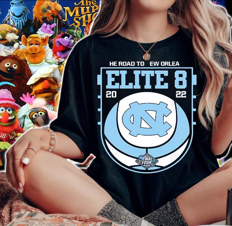 North Carolina Tar Heels 2022 Elite Eight NCAA Men's Basketball T-Shirt t-shirt