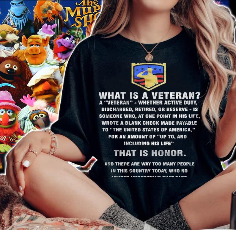 What Is A Veteran A Veteran Whether Active Duty Discharged Retired Or Reserve  Front Version Shirt t-shirt woman shirt