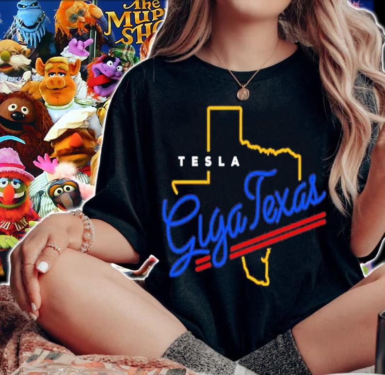 Elon Musk Tesla Giga Texas Shirt t-shirt