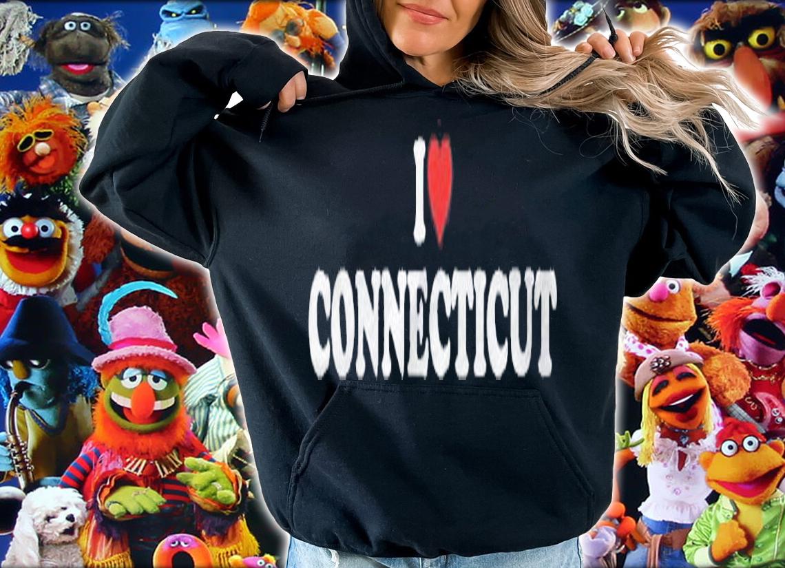 I Love Connecticut Red Heart Shirt t-shirt