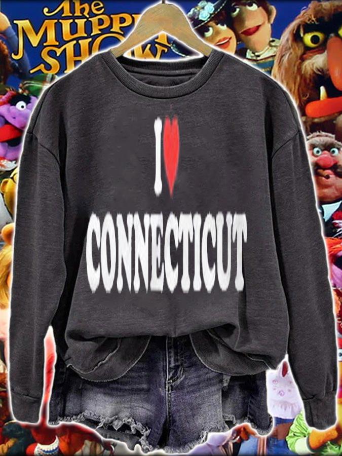 I Love Connecticut Red Heart Shirt t-shirt