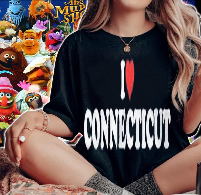 I Love Connecticut Red Heart Shirt t-shirt