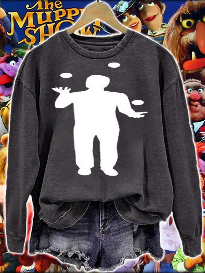 Juggler Juggling White Man Silhouette T-Shirt t-shirt sweatshirt