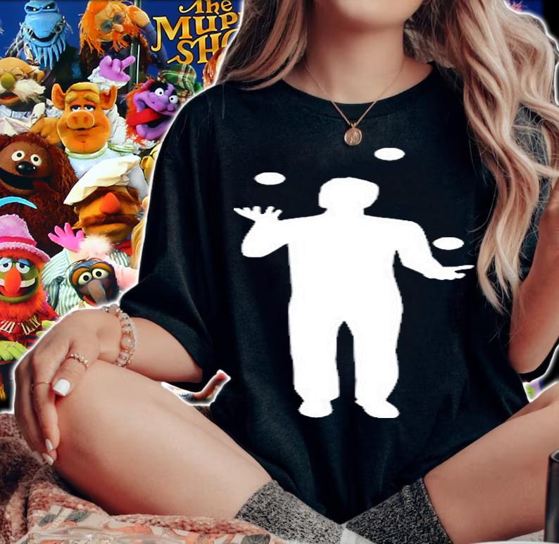 Juggler Juggling White Man Silhouette T-Shirt t-shirt woman shirt