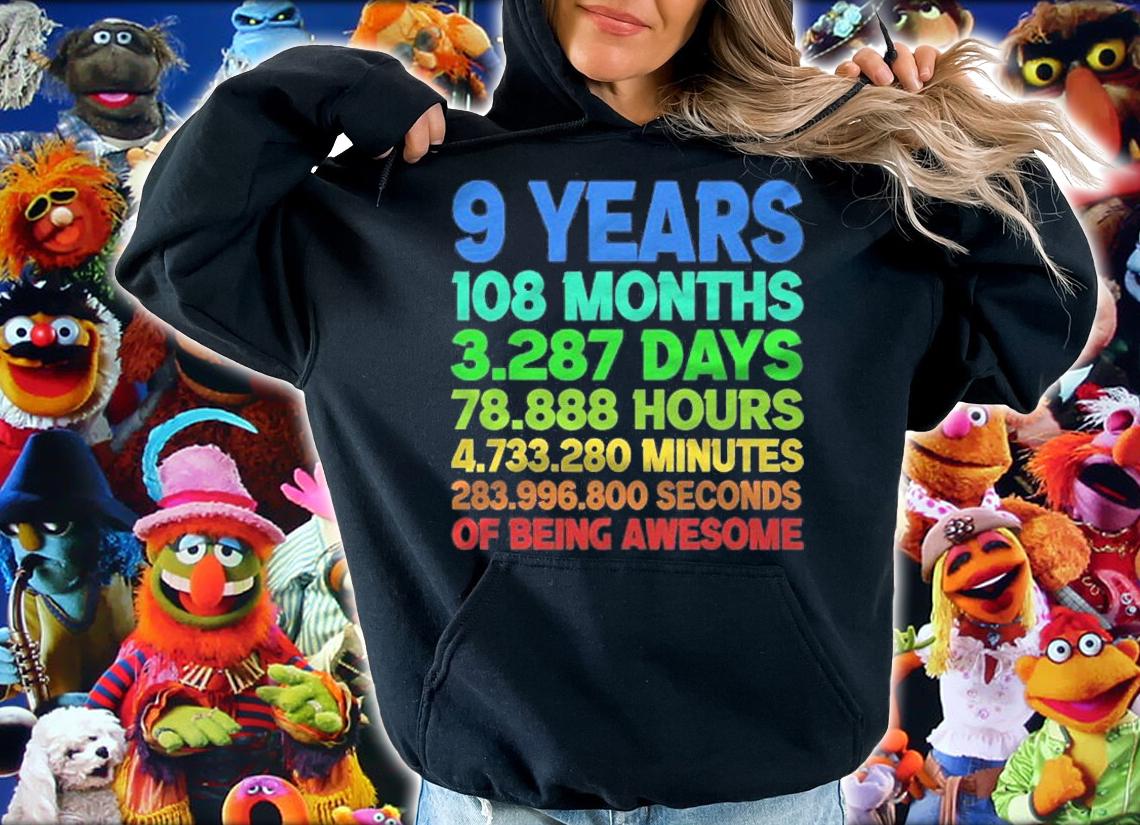 Retro 9 Years Old Boy Kid Tee Vintage 9Th Birthday 108 Months shirt t-shirt hoodie