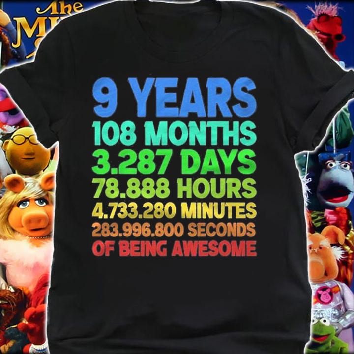 Retro 9 Years Old Boy Kid Tee Vintage 9Th Birthday 108 Months shirt t-shirt shirt