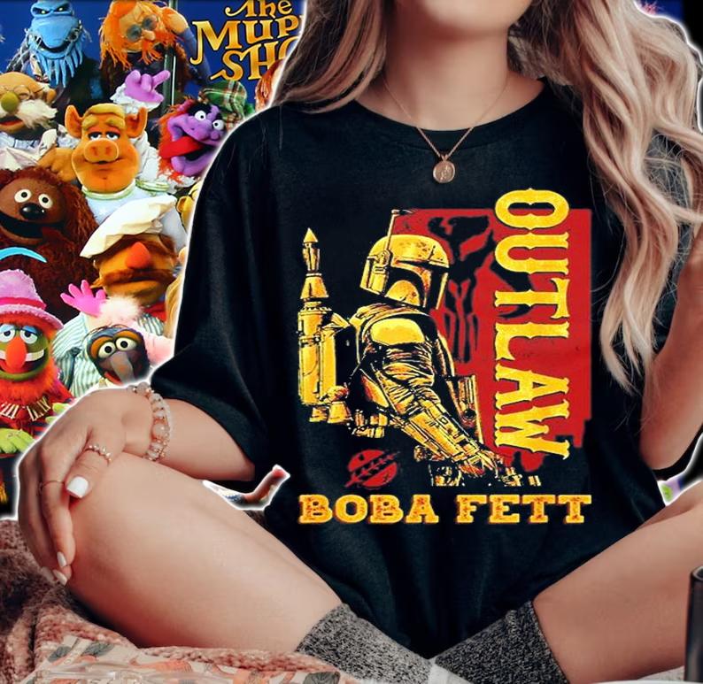 The Book Of Boba Fett Galactic Outlaw Poster T-Shirt t-shirt woman shirt