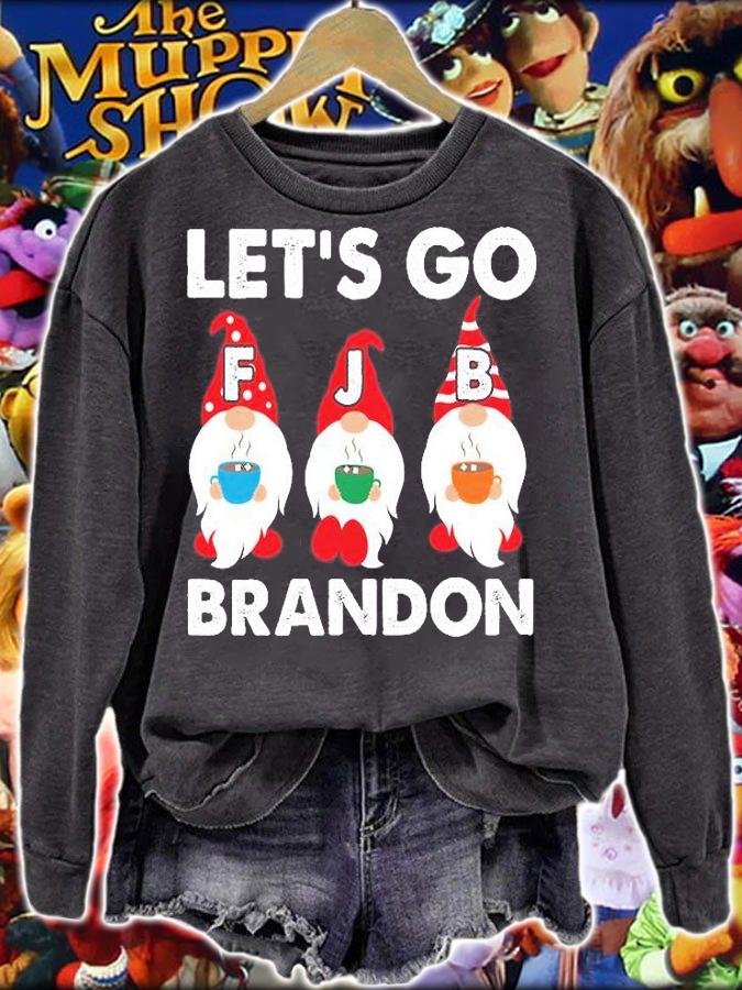 Let's Go Brandon Christmas Gnomes Fjb Lets Go Brandon Let's Go Brandon Christmas T-Shirt t-shirt sweatshirt