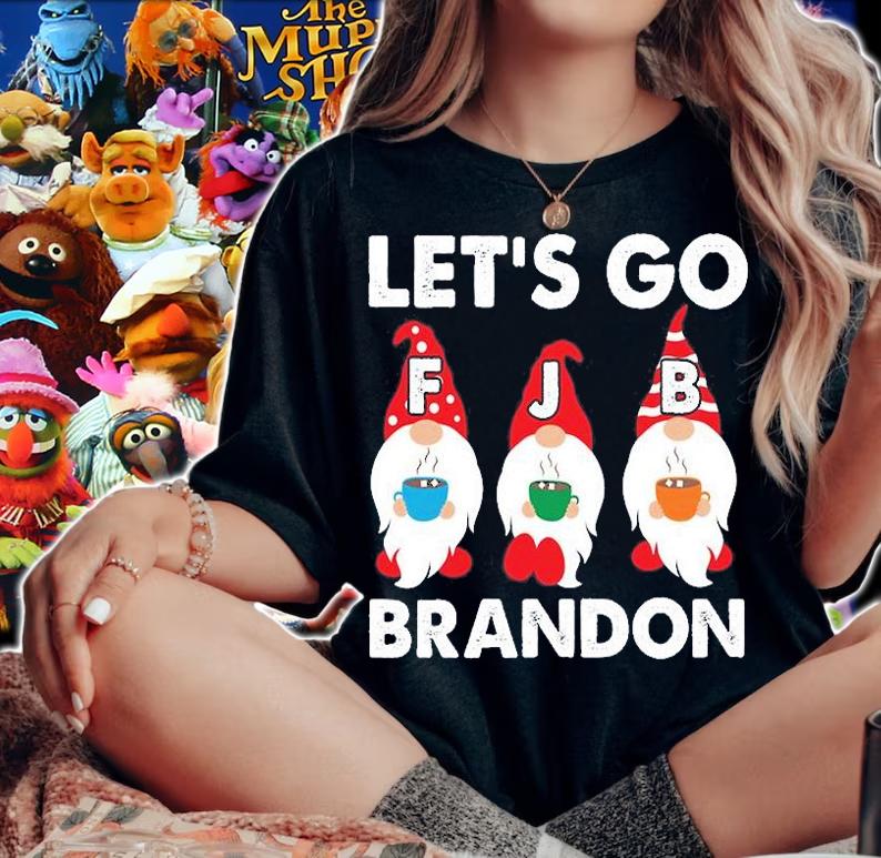 Let's Go Brandon Christmas Gnomes Fjb Lets Go Brandon Let's Go Brandon Christmas T-Shirt t-shirt woman shirt