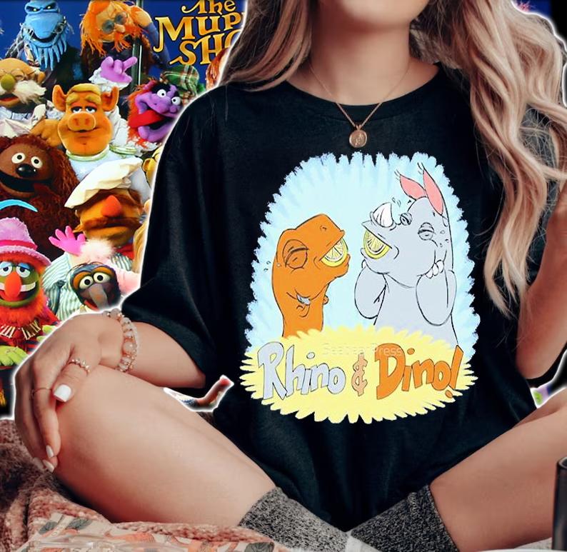 Rhino And Dino Sweet Lemon Smiles T-Shirt t-shirt