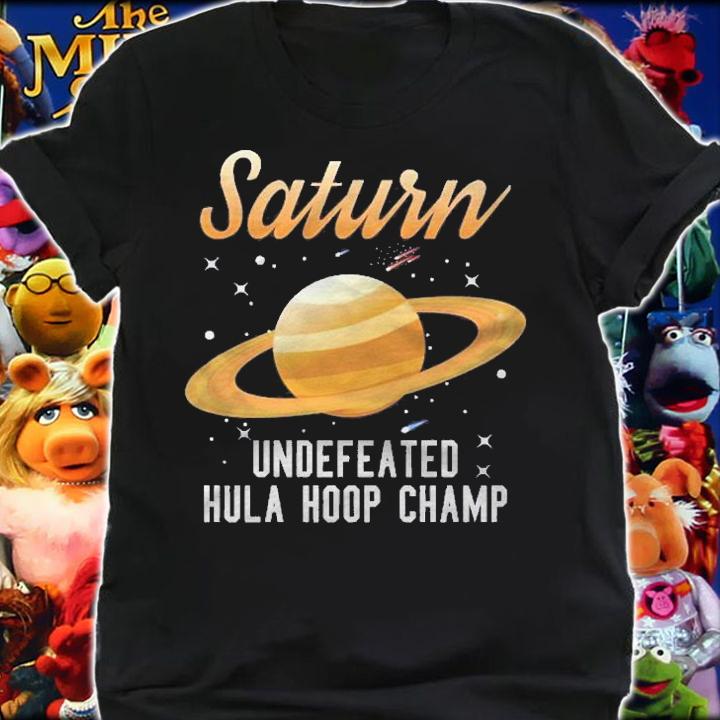 Saturn Undefeated Hula Hoop Champion Funny Space Science Pullover Shirt t-shirt