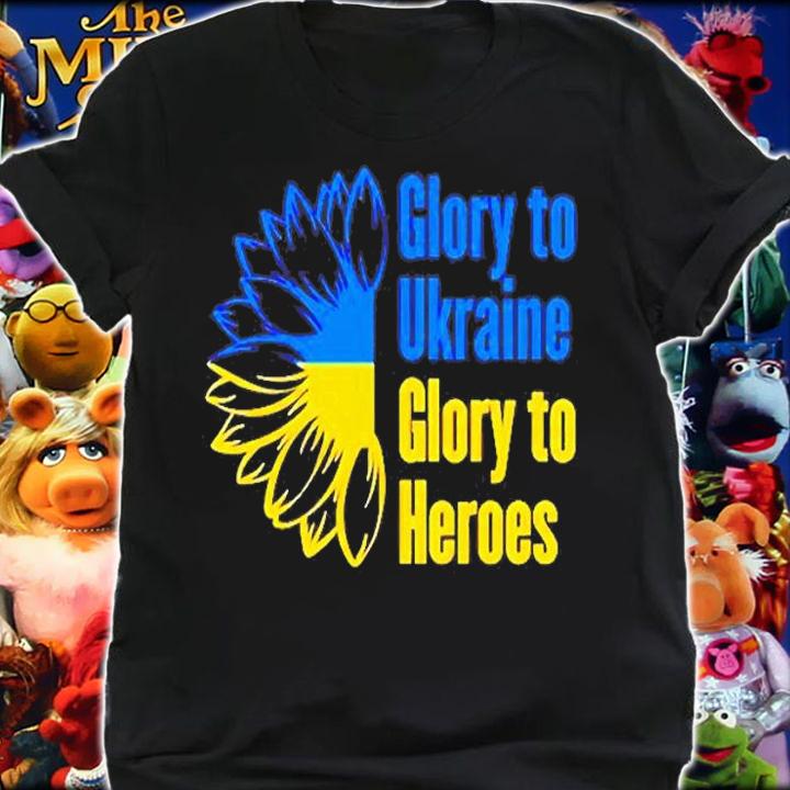 Sunflower Glory To Ukraine Glory To Heroes T-Shirt t-shirt shirt