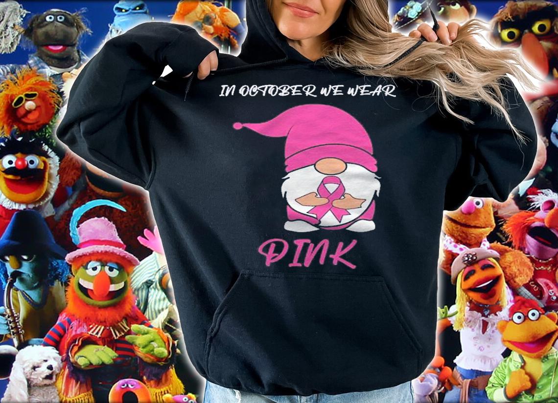 In October We Wear Pink For Breast Cancer Awareness Ribbon Shirt t-shirt hoodie