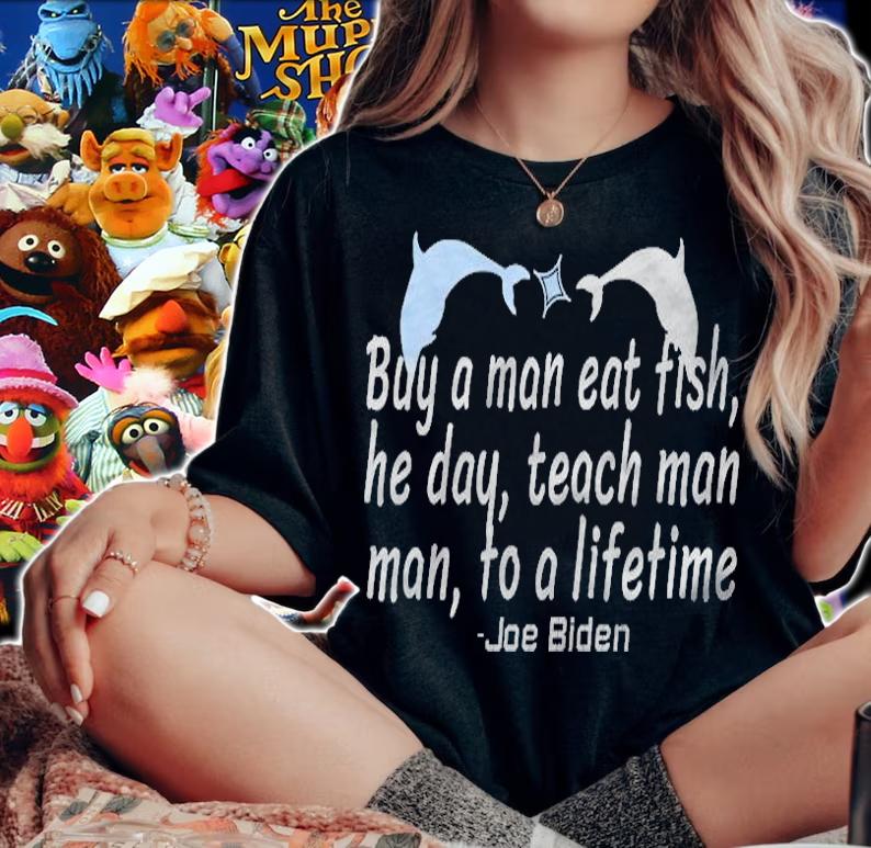 New Design eat Fish Joe Biden T-Shirt t-shirt woman shirt