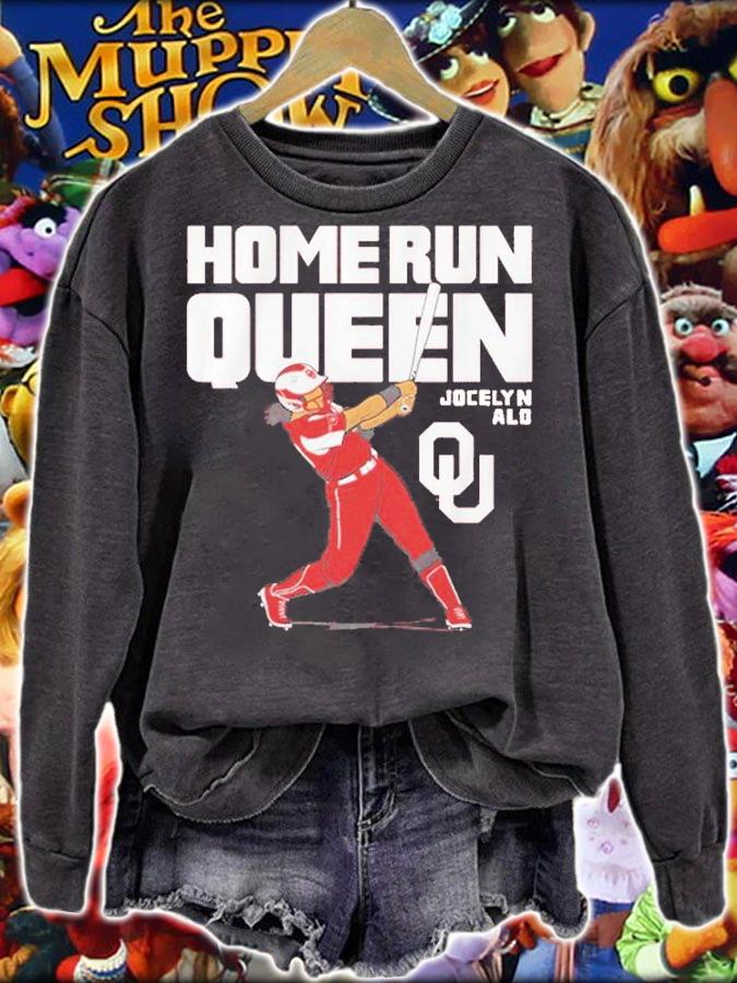 Oklahoma Softball Jocelyn Alo Home Run Queen Shirt t-shirt sweatshirt