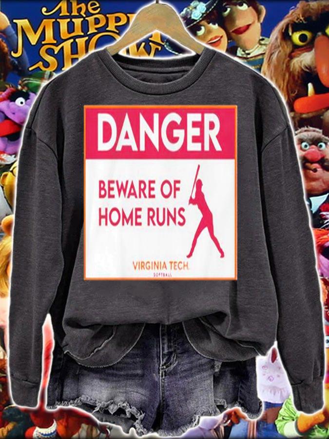 Virginia Tech Softball Beware Of Home Runs T-Shirt t-shirt sweatshirt