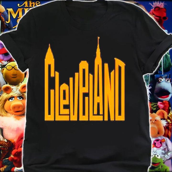 Cleveland Skyline Letters Pullover T-Shirt t-shirt shirt