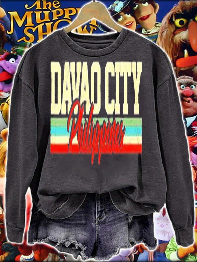 Davao City Philippines Retro Vintage T-Shirt t-shirt sweatshirt