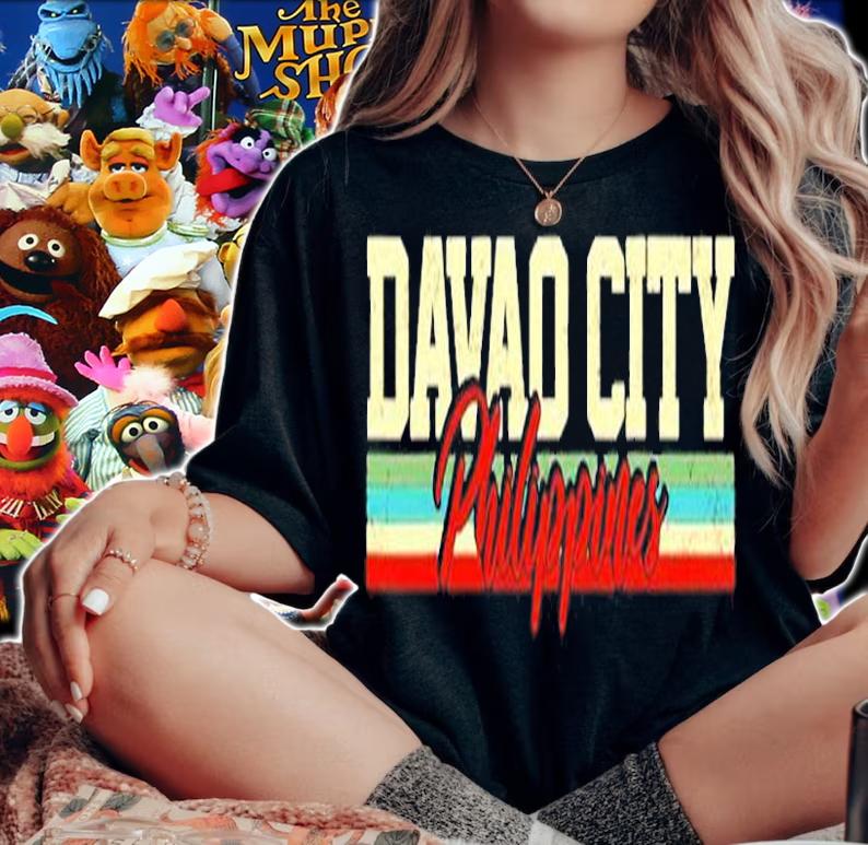 Davao City Philippines Retro Vintage T-Shirt t-shirt woman shirt