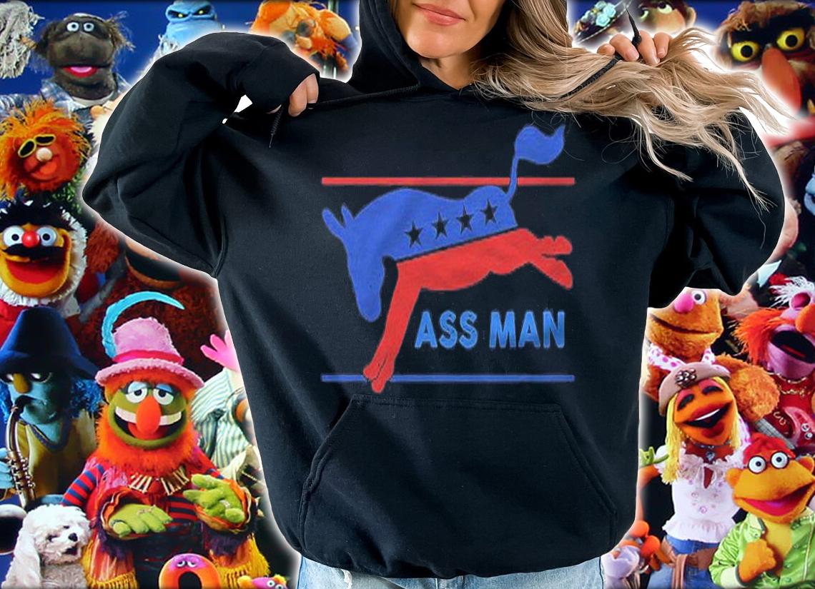 Mens Funny Democrat Merchandise Democratic Donkey Assman Ass Man Shirt t-shirt hoodie