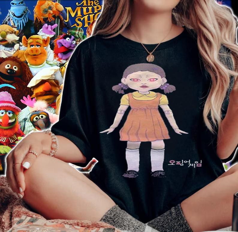 Squid Game red light green light doll T-shirt t-shirt