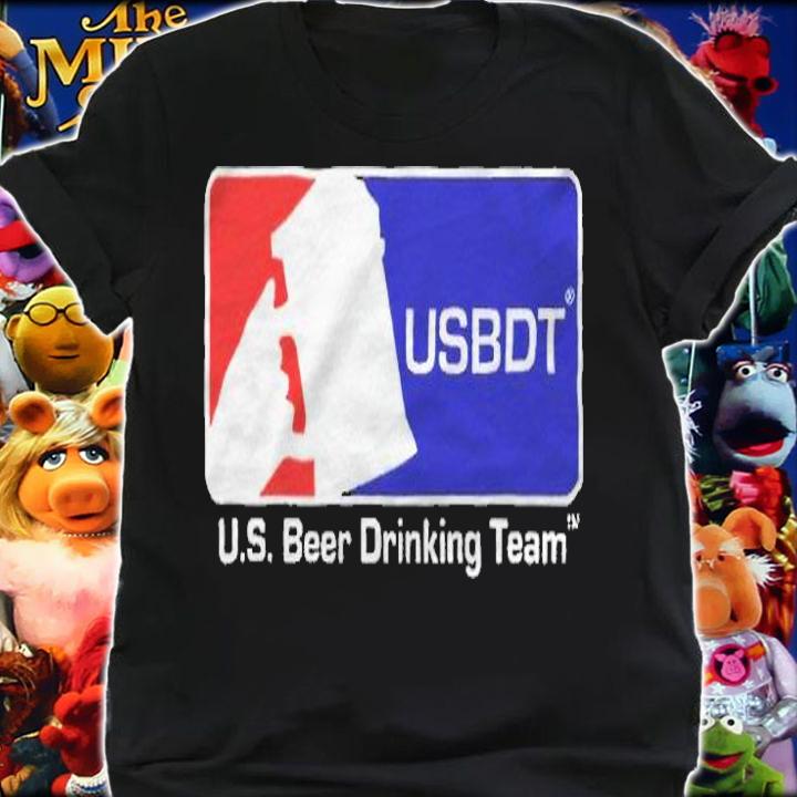 Us beer drinking team logo parody T-shirt t-shirt shirt