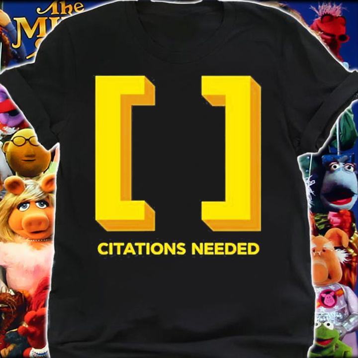 Citations Needed logo T-shirt shirt