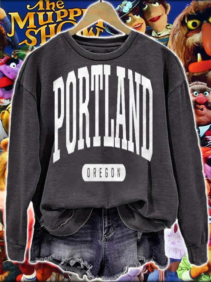 College Style Portland Oregon Souvenir Gift shirt