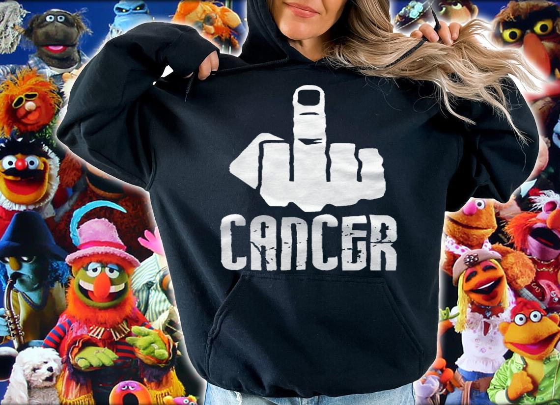 Fuck Cancer Middle Finger Shirt hoodie
