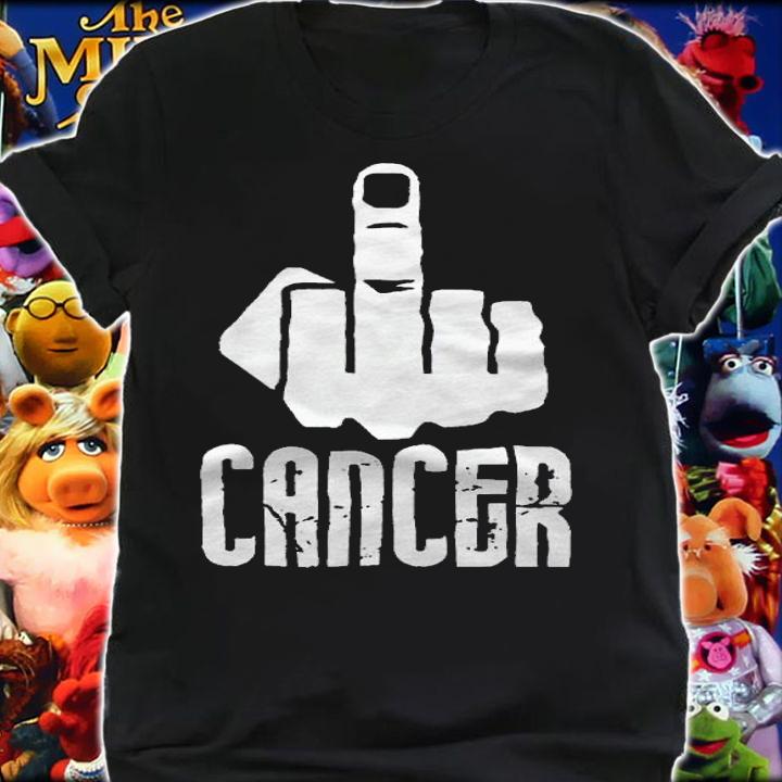 Fuck Cancer Middle Finger Shirt shirt