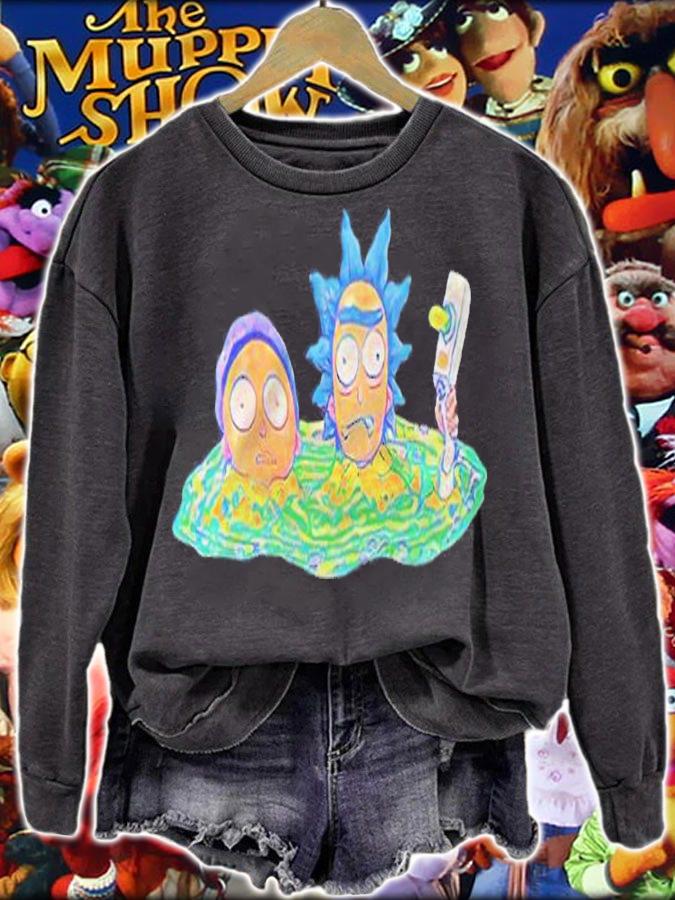 Funny Rick and Morty portal T-shirt sweatshirt