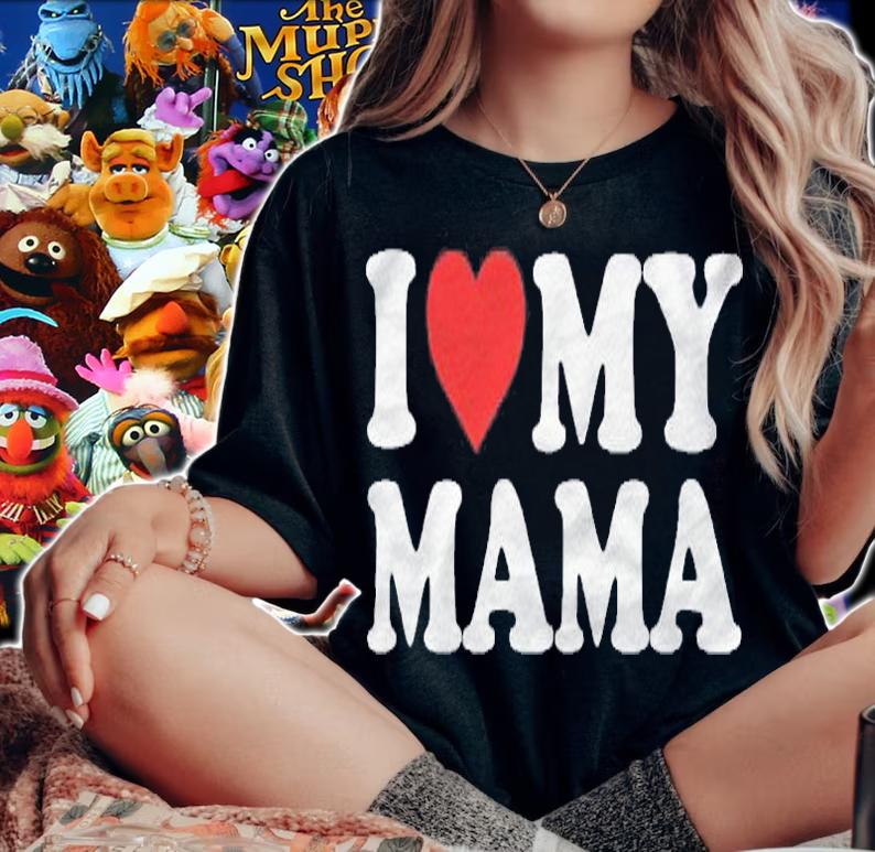 I Love My Mama Mom Red Heart Pullover Shirt