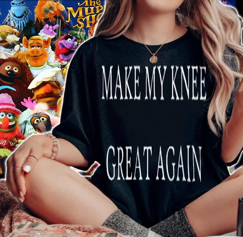 Make My Knee Great Again Funny Trump Injury Recove T-Shirt woman shirt