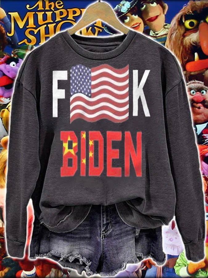 Official anti Joe Biden American Flag Biden, Fuck Biden Beijing China T-Shirt sweatshirt