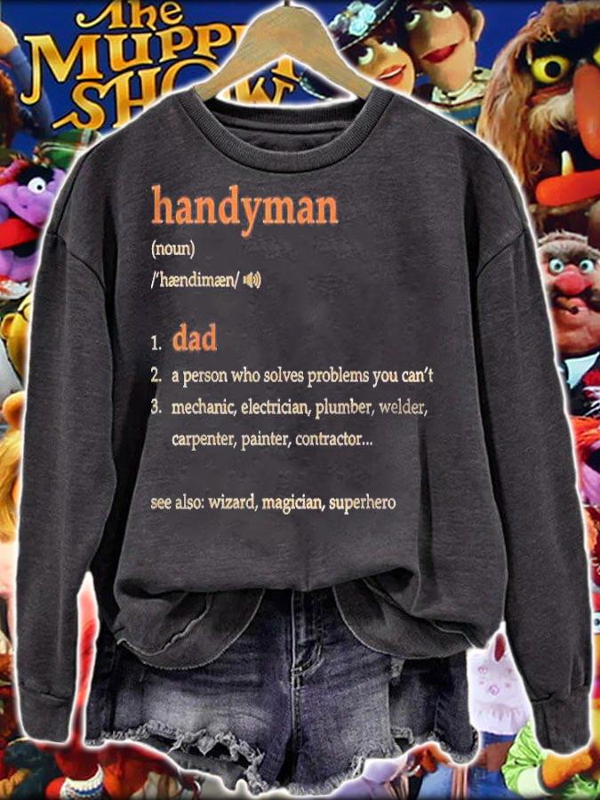 Handyman Dad Definition Funny Gift For Fathers Day Classic t-shirt