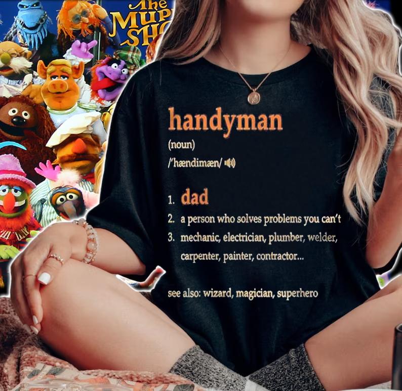 Handyman Dad Definition Funny Gift For Fathers Day Classic t-shirt