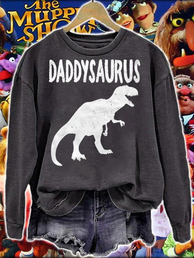 Mens Funny Daddysaurus Dad Dinosaur Shirt sweatshirt