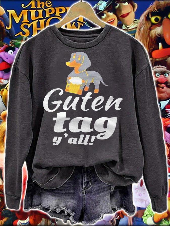 Guten Tag Yall Texas Oktoberfest German Dachshund Dog Gift Shirt