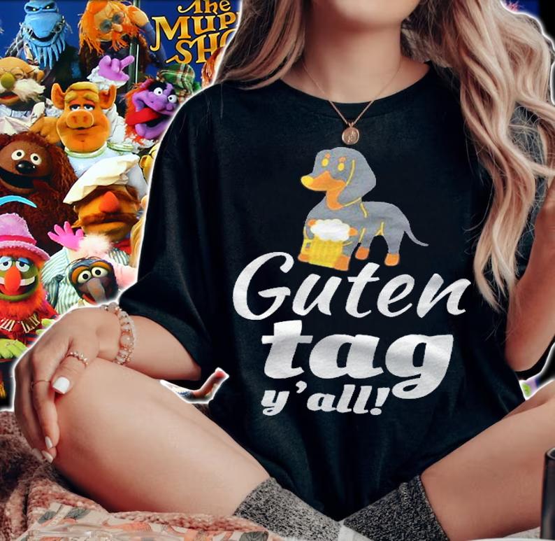 Guten Tag Yall Texas Oktoberfest German Dachshund Dog Gift Shirt