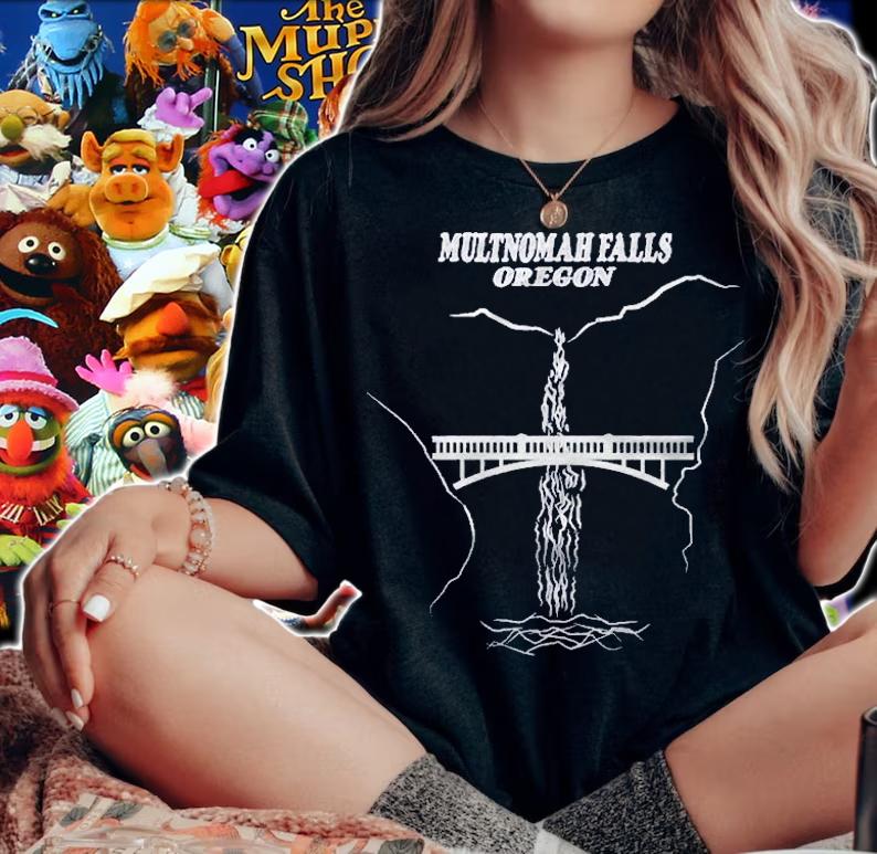 Multnomah Falls Columbia River Gorge 7 Wonders Of Oregon Shirt woman shirt