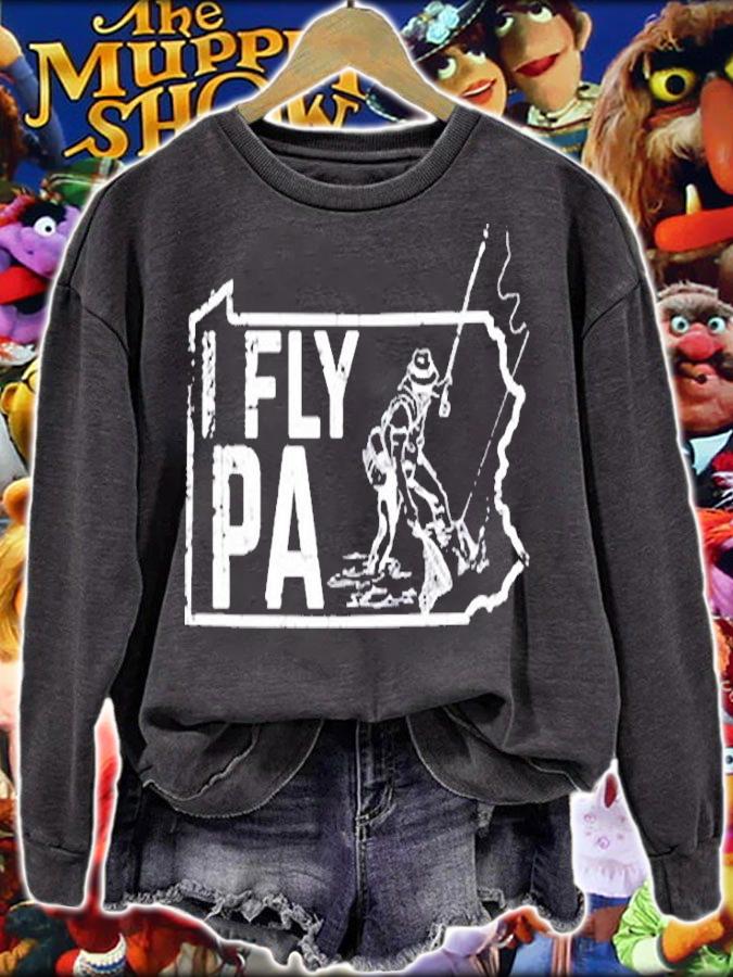 Pennsylvania Pa Fly Fishing Fisherman T-Shirt sweatshirt