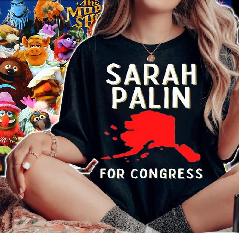 Sarah Palin For Congress USA T-Shirt woman shirt